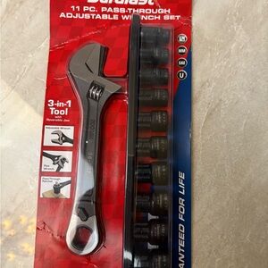 Duralast Pass Thru Adjustable Wrench Set 11 Piece